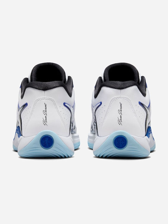 KD17 Low Basketball Shoes White / Black / Game Royal