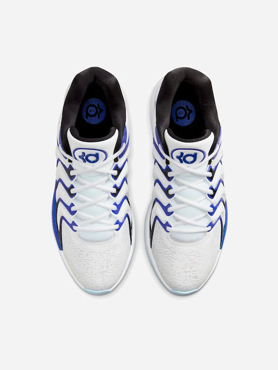 KD17 Low Basketball Shoes White / Black / Game Royal
