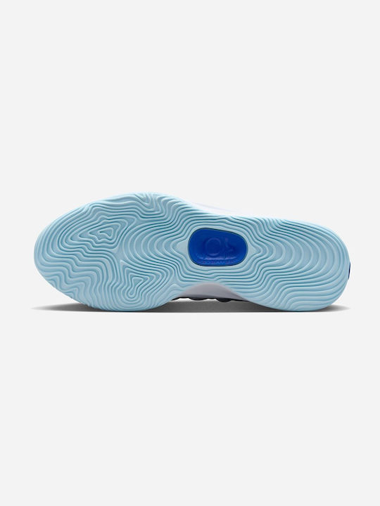 KD17 Low Basketball Shoes White / Black / Game Royal