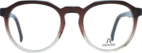 Rodenstock Ανδρικός Κοκκάλινος Σκελετός Γυαλιών Καφέ R5338 B