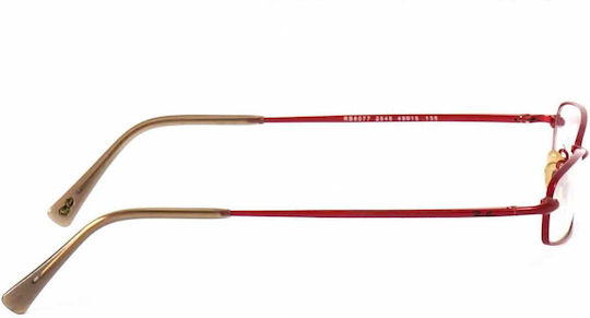 Ray Ban Γυναικείος Μεταλλικός Σκελετός Γυαλιών Κόκκινος RB6077 2545