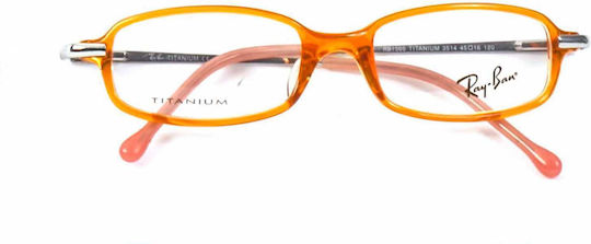 Ray Ban Ανδρικός Σκελετός Γυαλιών Πορτοκαλί RB1505 3514