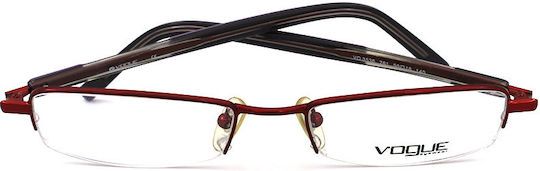 Vogue Kids Metal Prescription Eyeglass Frame Red VO3536 761