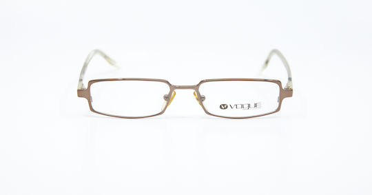 Vogue Women's Metal Prescription Eyeglass Frame Brown VO3445 705