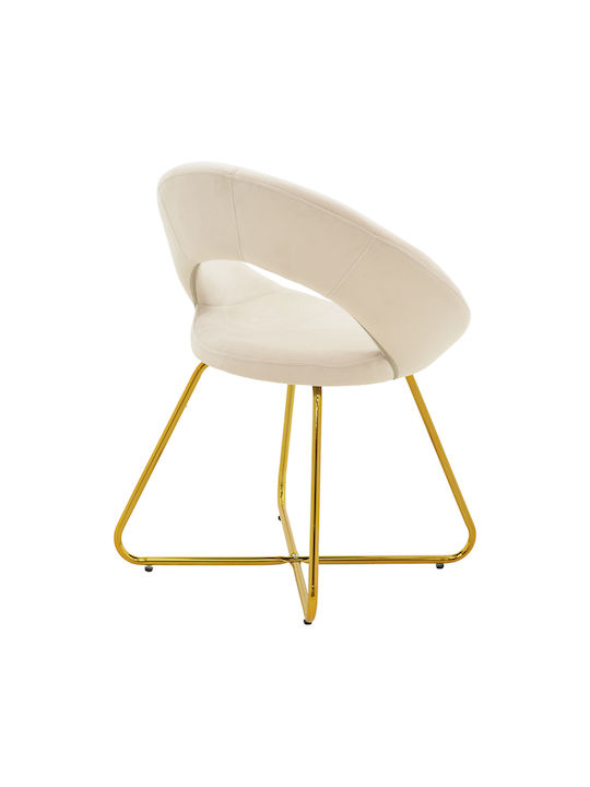 Valentina Stühle Speisesaal Beige 1Stück 65x60x82cm