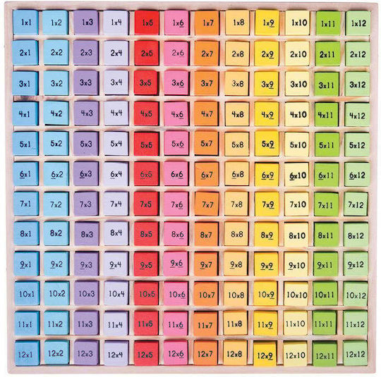 Big Jigs Multiplication Table Lernspiel Wissen aus Holz für 3+ Jahre alt Jahre