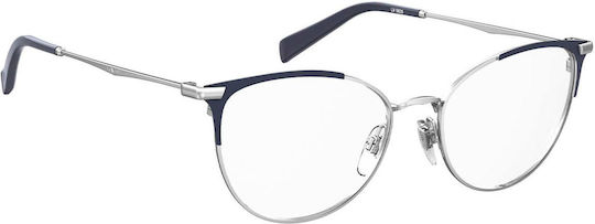 Levi's Women's Metal Butterfly Silver Prescription Eyeglass Frame LV5025 DOH