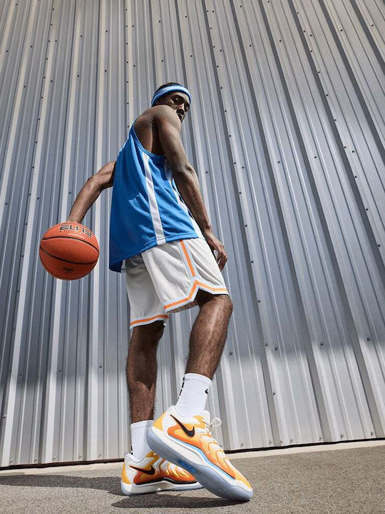 KD17 Low Basketball Shoes White / Black / Game Royal
