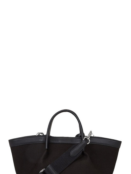 Karl Lagerfeld Leather Women's Bag Shopper Black