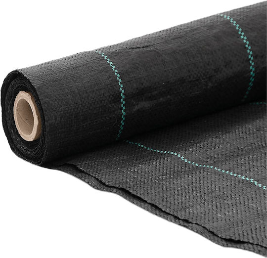 vidaXL 4005180 Ground Cover Fabric 100gr/m² 1x25m Black