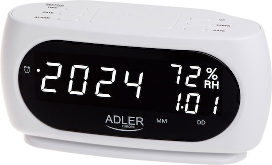 Adler Επιτραπέζιο Ψηφιακό Ρολόι με Ξυπνητήρι AD 1186 W Adler Επιτραπέζιο Ψηφιακό Ρολόι με Ξυπνητήρι AD 1186 W