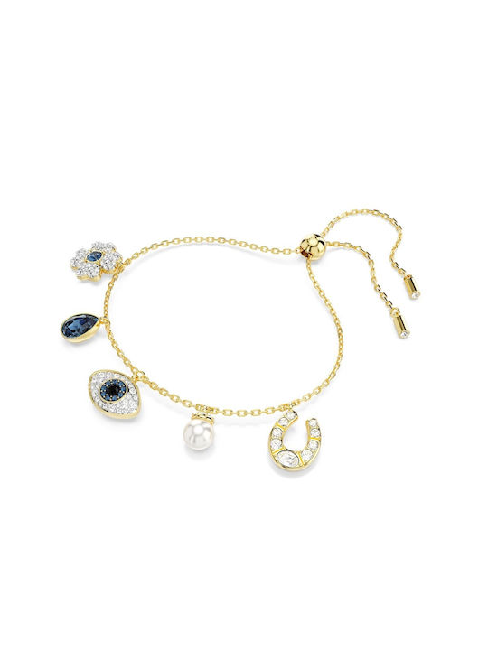 Swarovski Bracelet Chain Gold Plated