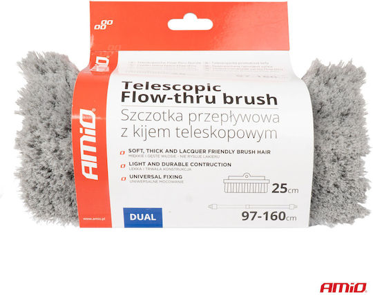 AMiO Telescopic Car Wash Broom with Water Supply 97-160cm