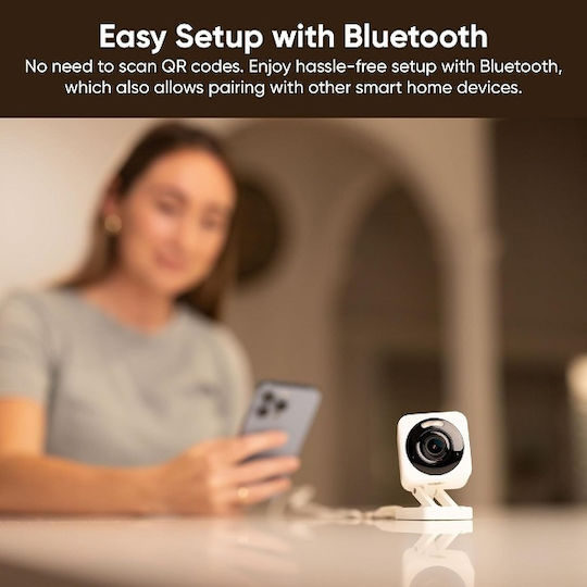 Wyze WYZEC4G v4 IP Cameră de Supraveghere Wi-Fi Full HD+ 4MP cu Difuzor Gri Potrivită pentru Prize Tip Anglia