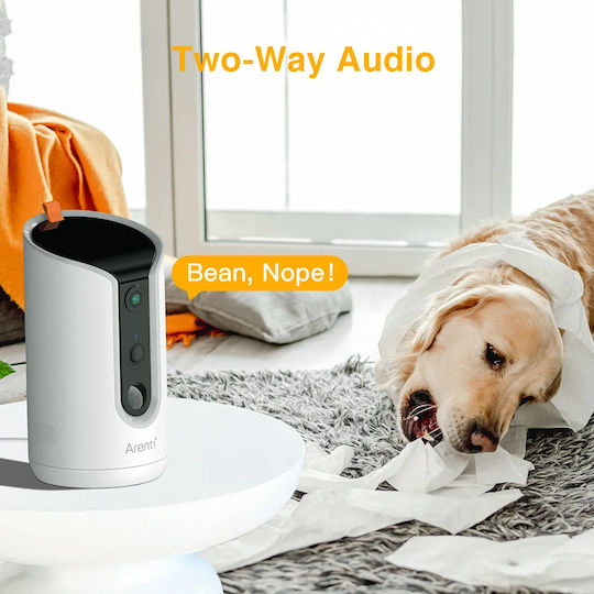 Arenti PETCAM1T IP Κάμερα Παρακολούθησης Wi-Fi Full HD+ 3MP με Αμφίδρομη Επικοινωνία και Φακό 2.8mm Pet Treat Camera