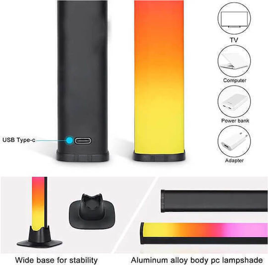 Διακοσμητικό Φωτιστικό G-roc LED RGB Μπάρα 18εκ.