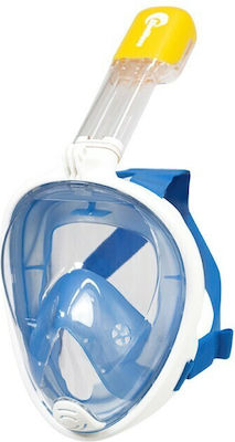 Ocean Μάσκα Θαλάσσης Σιλικόνης Full Face με Αναπνευστήρα Medium σε Γαλάζιο χρώμα
