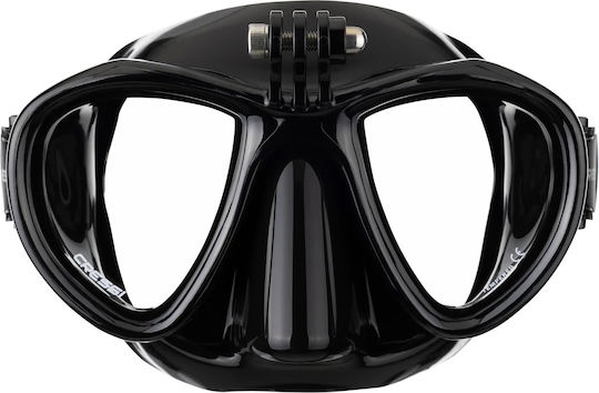 CressiSub Silicone Diving Mask Metis Action Black