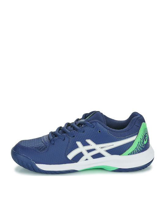 Gel-Dedicate 8 GS Kids Sports Shoes Tennis with Laces Navy Blue