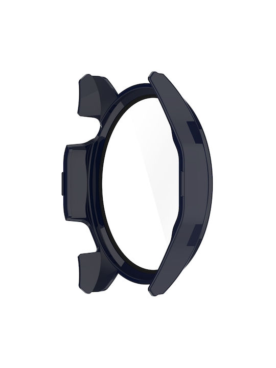 Пластмасов Калъф със Стъкло в Син цвят за Honor Watch 4 Pro