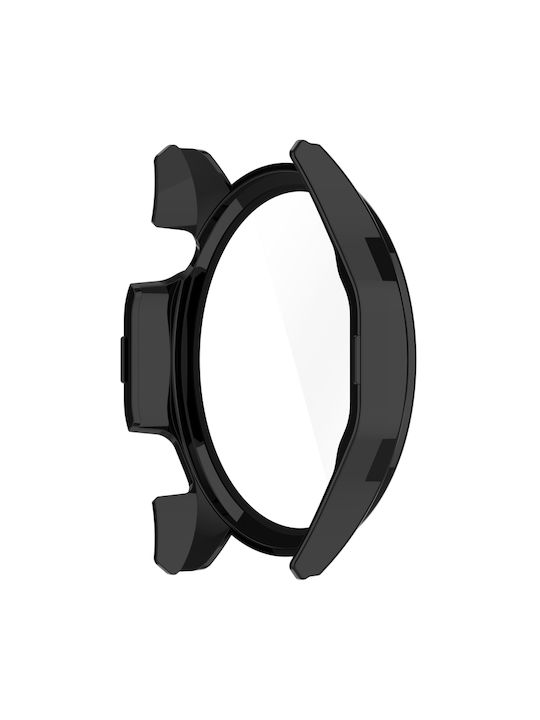 Пластмасов Калъф със Стъкло в Черен цвят за Honor Watch 4 Pro