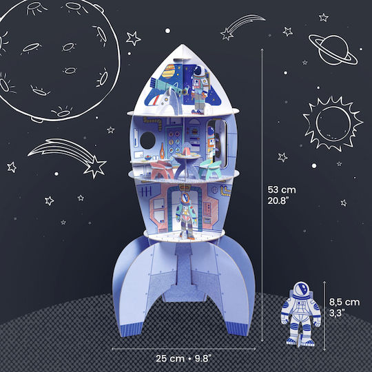 Coloring Assembling Rocket Djeco