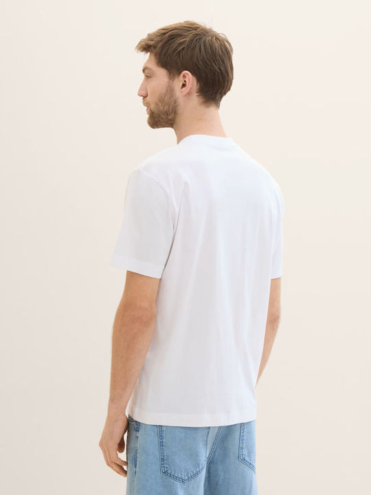 Tom Tailor Ανδρικό T-shirt Κοντομάνικο White