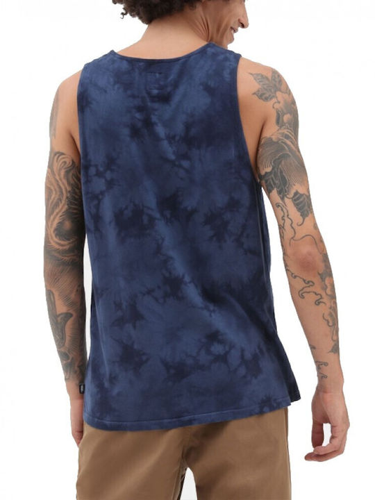 Vans Tie Dye Drop V Men's Sleeveless Blouse dark blue