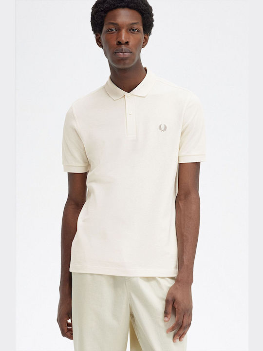 Fred Perry Shirt Ανδρική Μπλούζα Polo Ecru Warm Stone