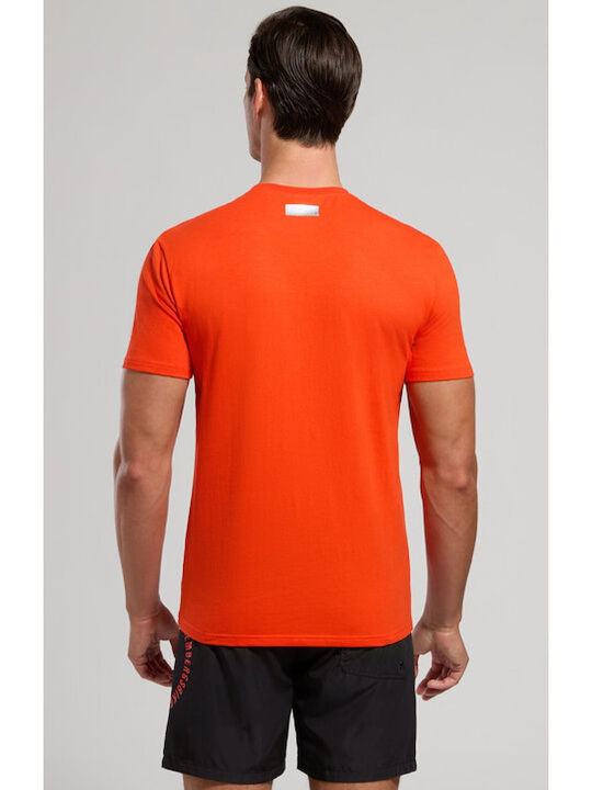 Bikkembergs Men's Short Sleeve Blouse Orange