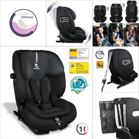 Renolux Olymp Детско Столче за Кола с Isofix Въглерод 9-36 кг