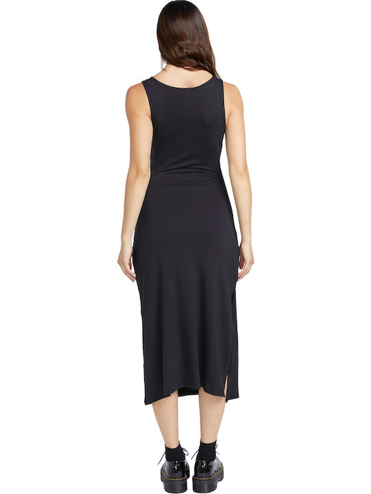 Stone Luz Summer Midi Dress Black B1312402 BLK