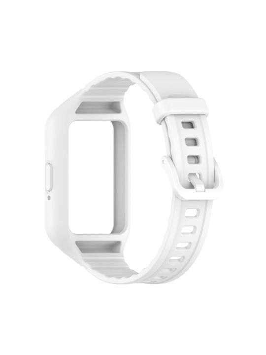 Eingebautes Armband Silikon Weiß (Galaxy Fit3)