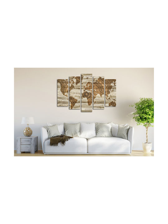 24Mall Fivefold Painting on Canvas 105x70cm