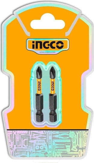 Ingco Set 2 Screwdriver Bits Cross