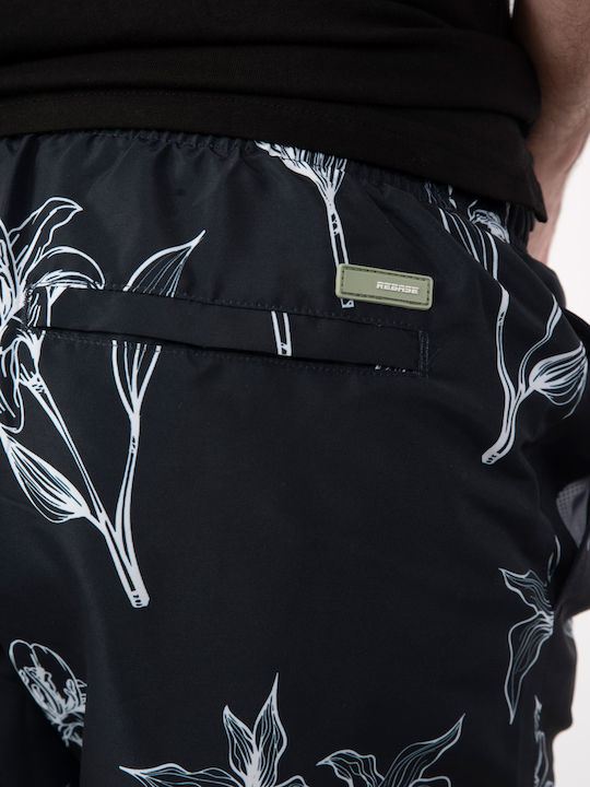 Men's Swimwear Shorts Black with Patterns
