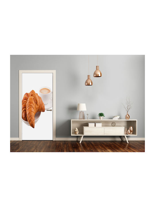 Decorative Sticker Door Breakfast 1pcs 75x205cm Tulup