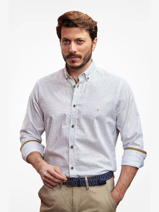 Visconti Men's Shirt Cotton White