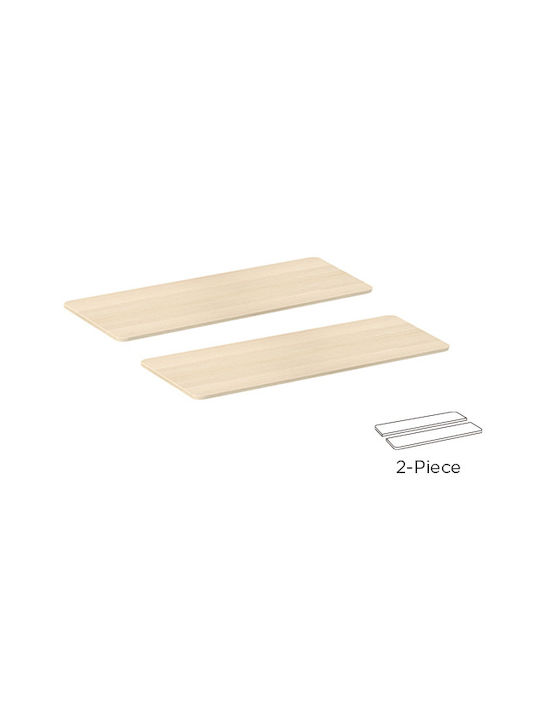 Brateck Quadratisch Bürotischoberfläche aus Spanplatte Beige 120x60cm TP12060R-2P 1Stück