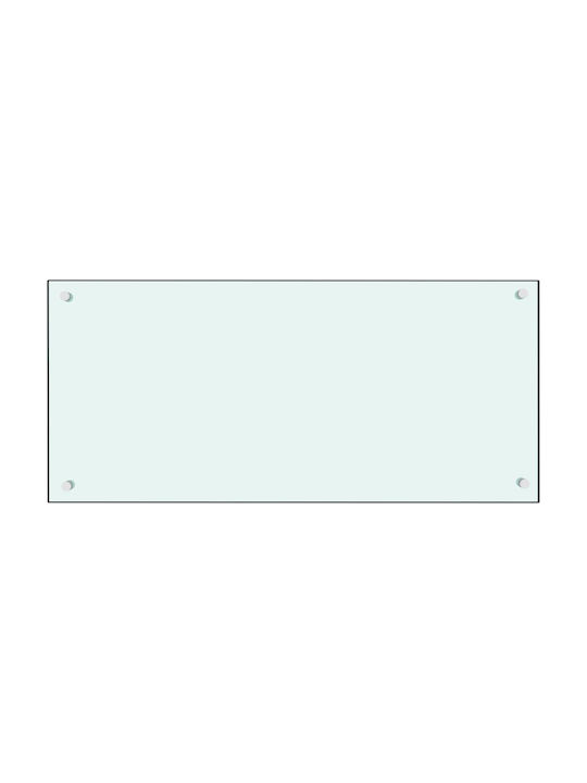 vidaXL Rectangular Kitchen Countertop in White Glass Color 90x40cm 249457