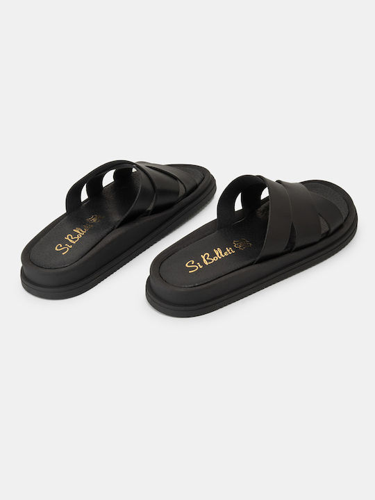 Flache Sandalen für Damen in Schwarz Farbe