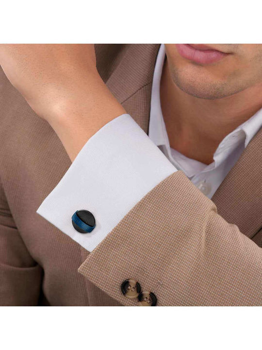 Cerruti Cufflinks of Steel Blue