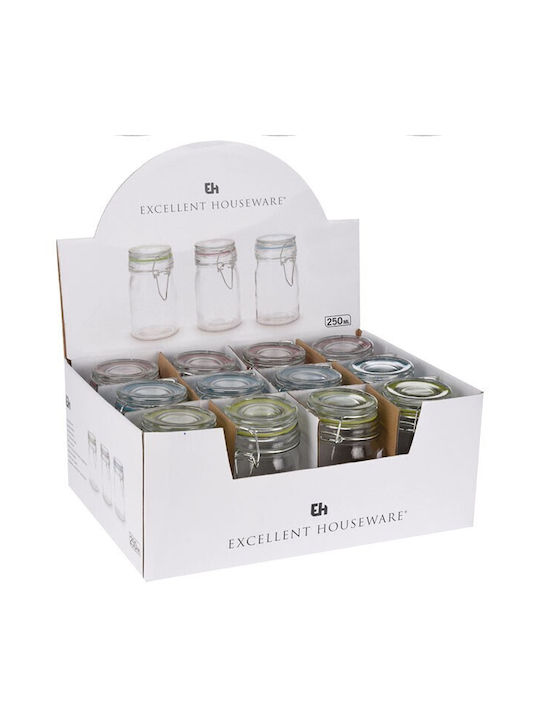 Set 1pcs Jars General Use with Lid Glass 250ml