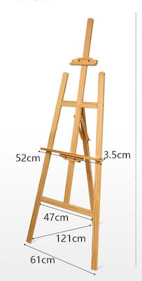 eBest Wooden Floor Easel 61x52x175cm