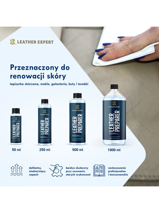 Curățitor natural pentru piele Leather Expert Preparer, 50 ml Le-14-p50