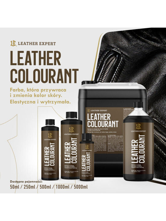 Vopsea pentru piele Leather Expert, albastru închis, pentru piele naturală și sintetică, 250 ml, LE-06-250C704