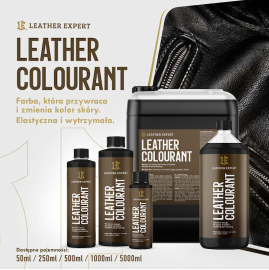Vopsea pentru piele Leather Expert, maro, pentru piele naturală și piele ecologică, 500 ml, Le-06-500c310