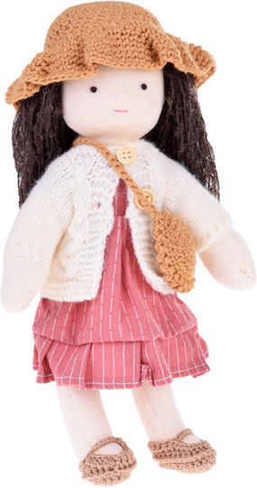 Jokomisiada Charming Rag Doll - A Unique Friend For Every Child Πάνινη Κούκλα για 3+ Ετών 28εκ.