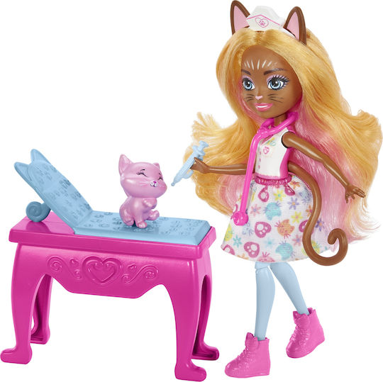 Mattel Enchant Doctor's Appointment Doll Doctor Visit Box with a Doll for 4+ years old+ Years
