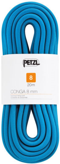Petzl R42AB 020 Dynamic Climbing Rope with Length 20m Blue